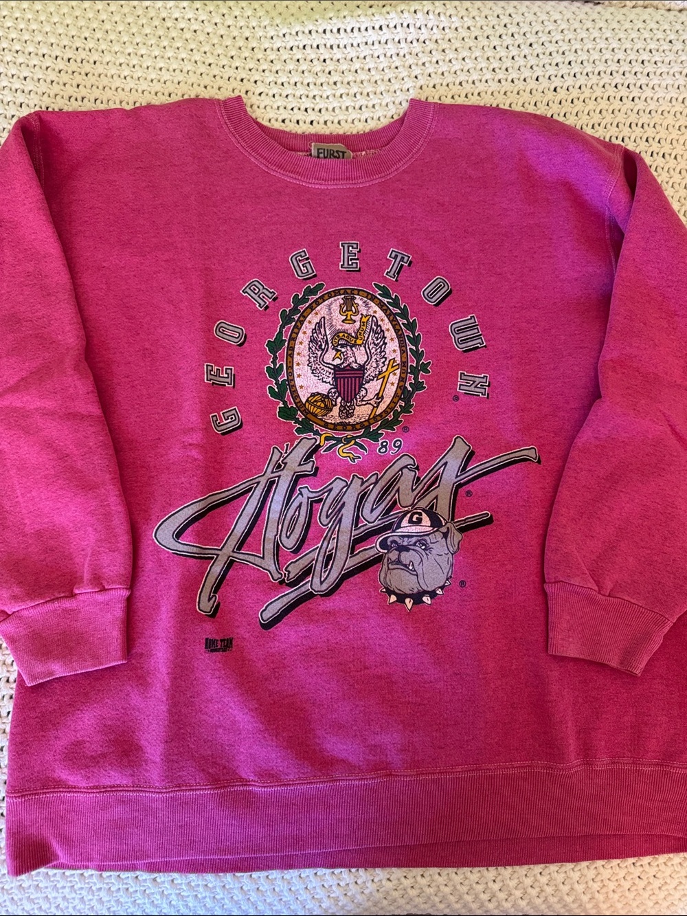 Georgetown Hoyas Pink Crewneck (Vintage LF)